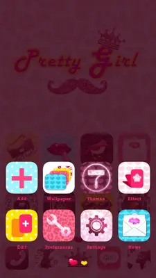 Pretty Girl GOLauncher EX Theme android App screenshot 0